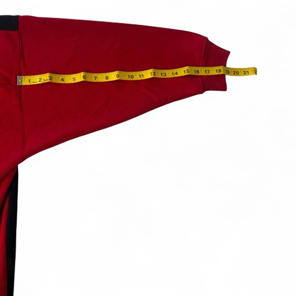 Vintage MONTBLANC Red and Black Men's Crewneck Sweater - Picture 6 of 8